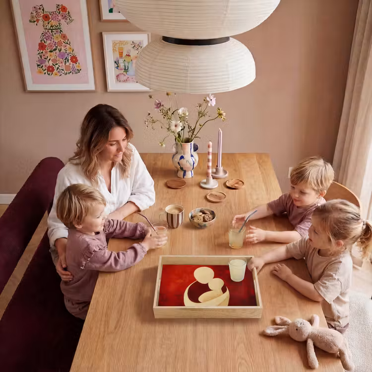 Tray - Abstract - Mother - Child - Red — 5