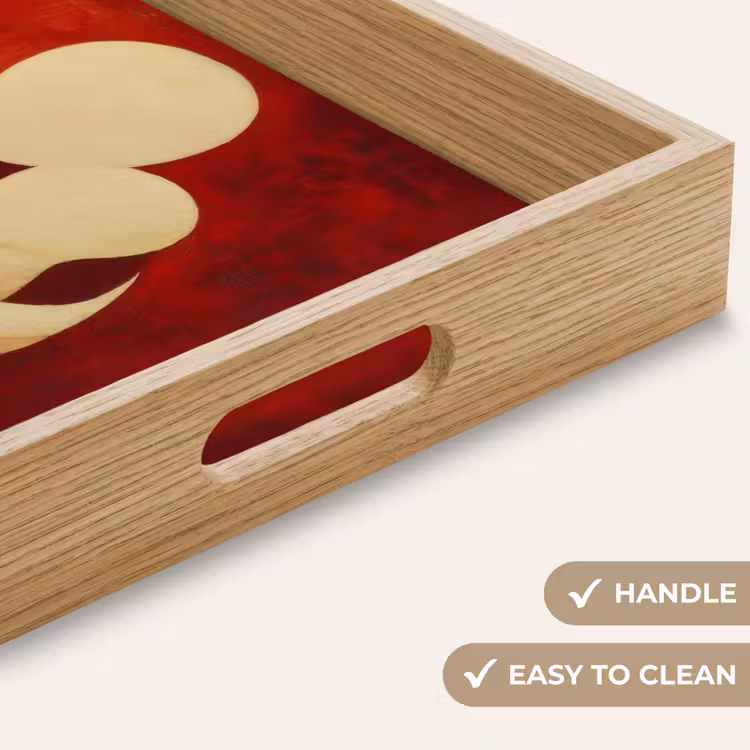 Tray - Abstract - Mother - Child - Red — 9