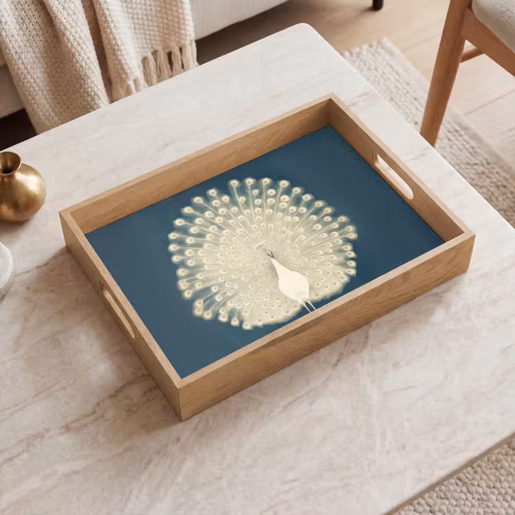 Tray - Bird - Blue - Vintage — 2