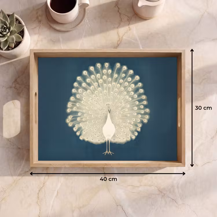 Tray - Bird - Blue - Vintage — 8