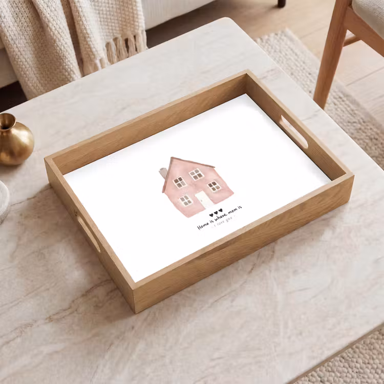Tray - Cottage - Pink - Quote - Mother — 2