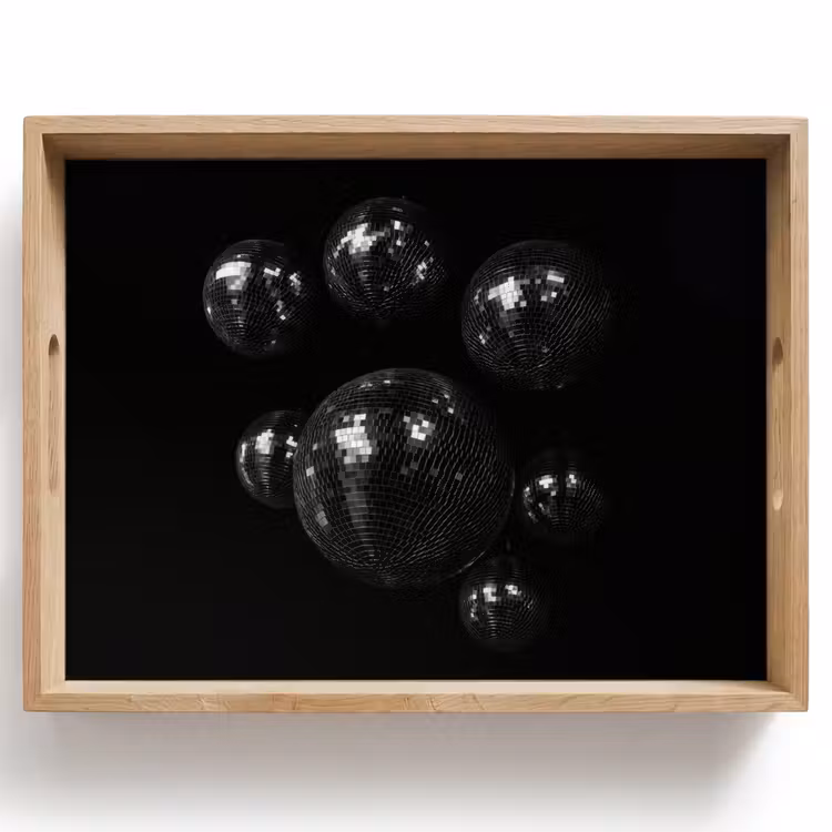 Tray - Discoballs - Minimalist - Black — 1