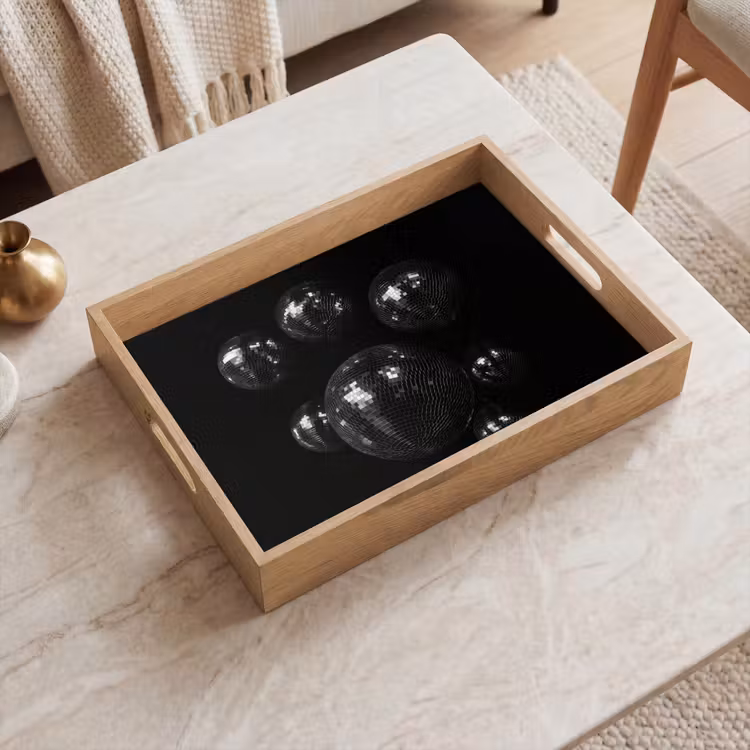 Tray - Discoballs - Minimalist - Black — 2