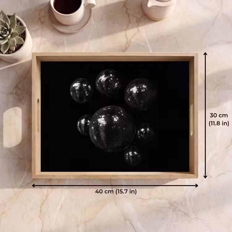 Tray - Discoballs - Minimalist - Black — 7