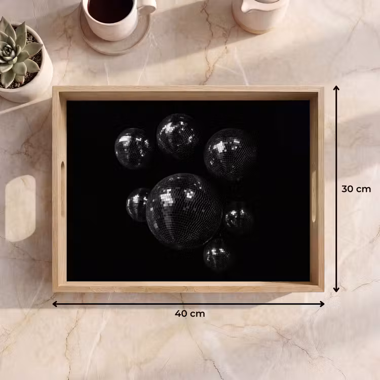Tray - Discoballs - Minimalist - Black — 8