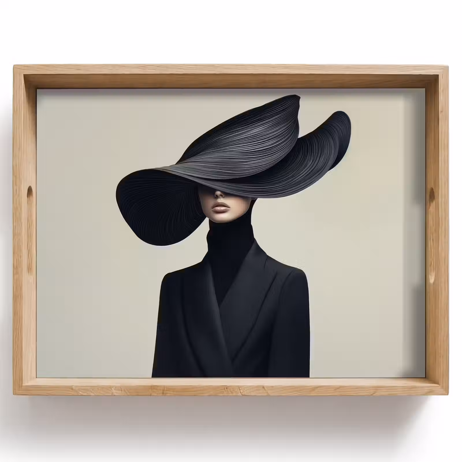 Tray - Black - Woman - Hat — 1