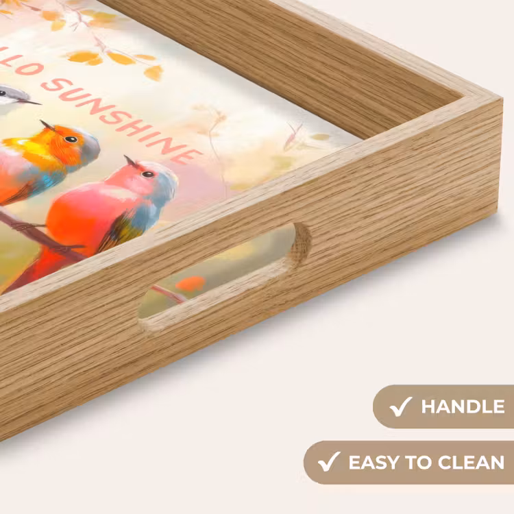 Tray - Birds - Branch - Quote - Pink — 9