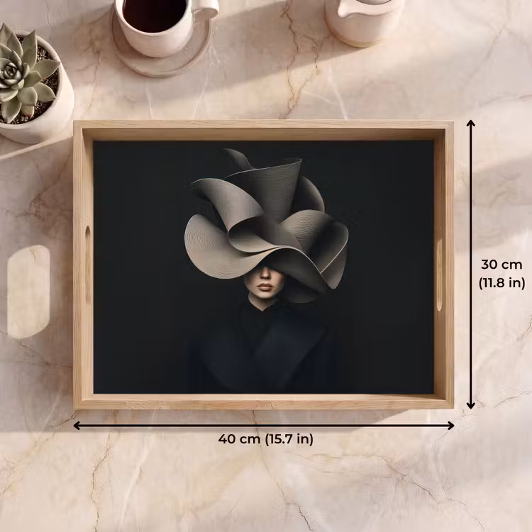 Tray - Black - Hat - Woman — 7