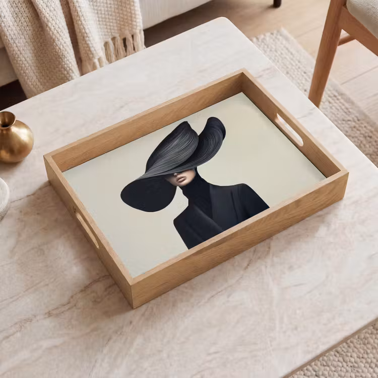 Tray - Black - Woman - Hat — 2