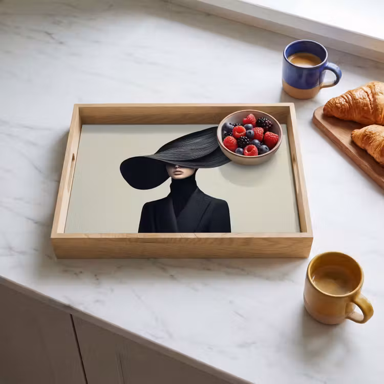 Tray - Black - Woman - Hat — 3