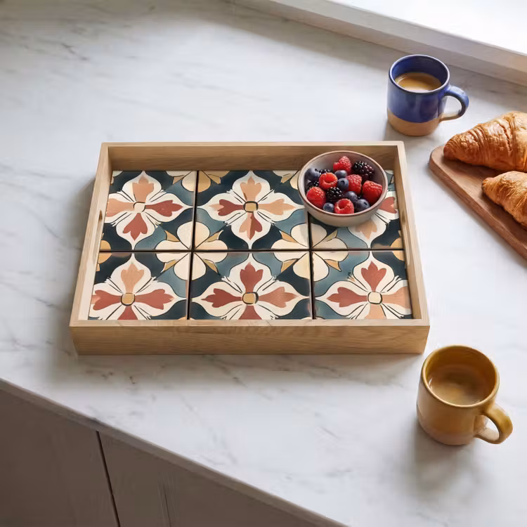Tray - Decoration - Tiles - Spanish - Vintage — 3