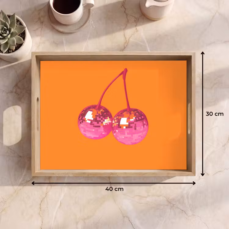 Tray - Discoballs - Cherry - Mirrors - Pink — 8