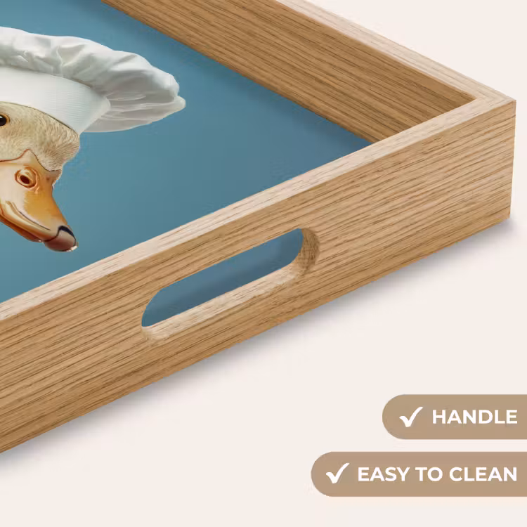 Tray - Duck - Cook's hat - Cute - Bird — 9