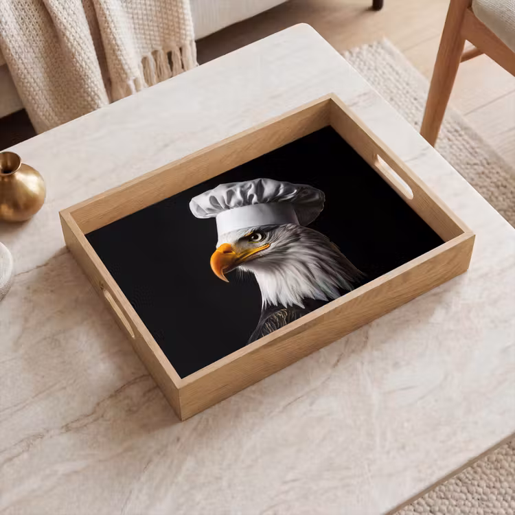 Tray - Eagle -America - Chef's hat - Bird - Tough — 2