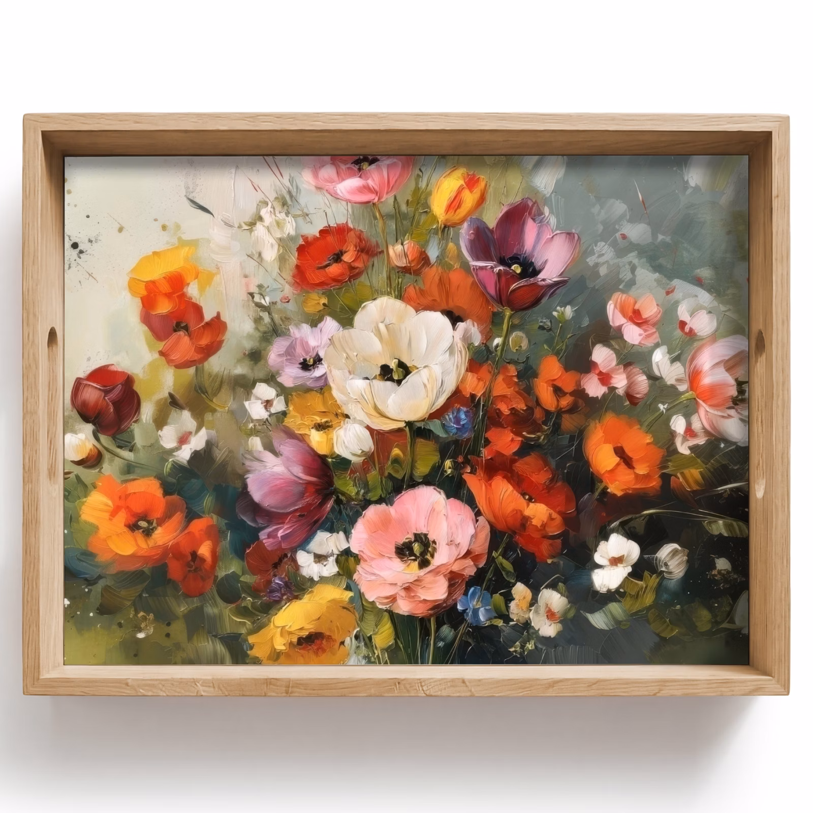 Tray - Cheerful bouquet - Dynamic - Subtle splashes of color — 1