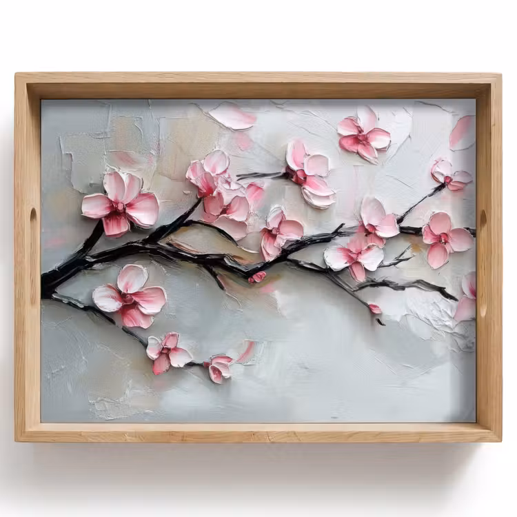 Tray - Blossom - Artistic - Pink - Sakura — 1