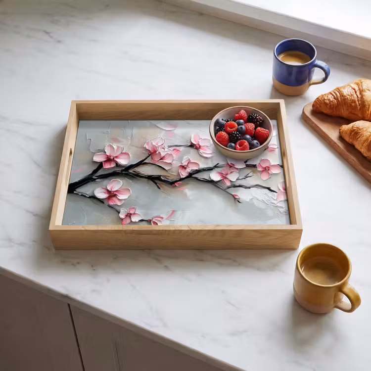 Tray - Blossom - Artistic - Pink - Sakura — 3