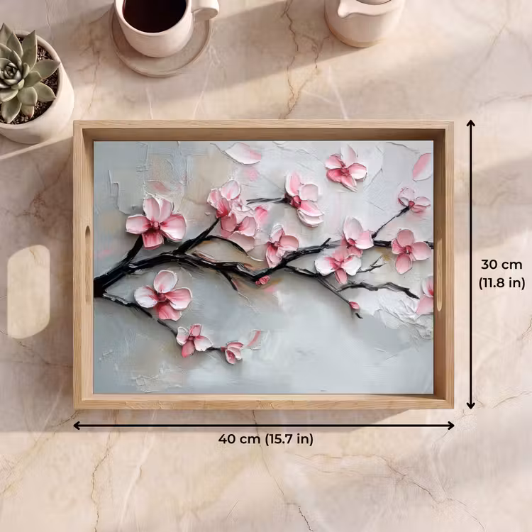 Tray - Blossom - Artistic - Pink - Sakura — 7