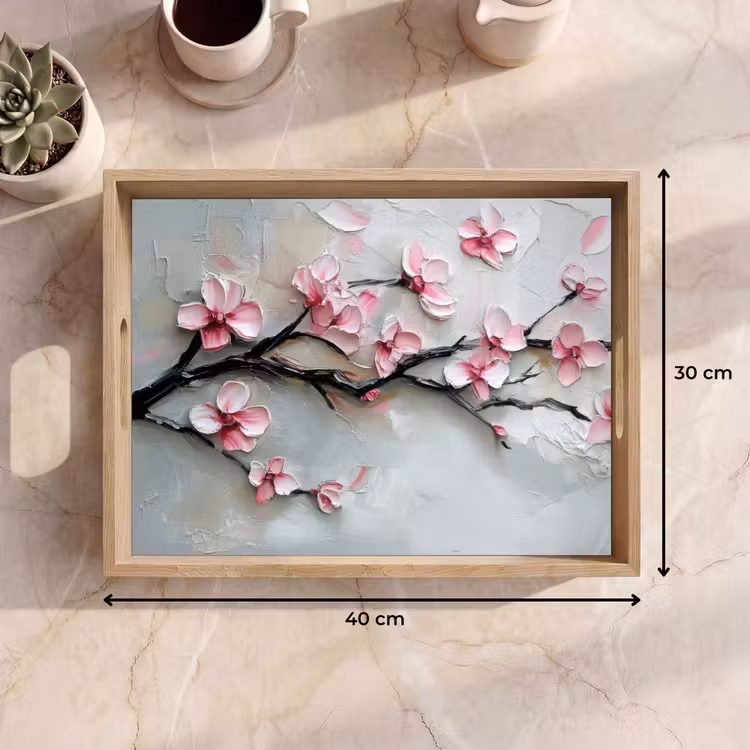 Tray - Blossom - Artistic - Pink - Sakura — 8