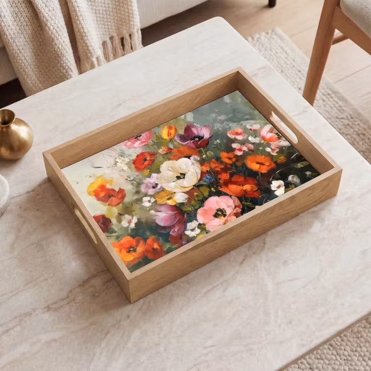Tray - Cheerful bouquet - Dynamic - Subtle splashes of color — 2