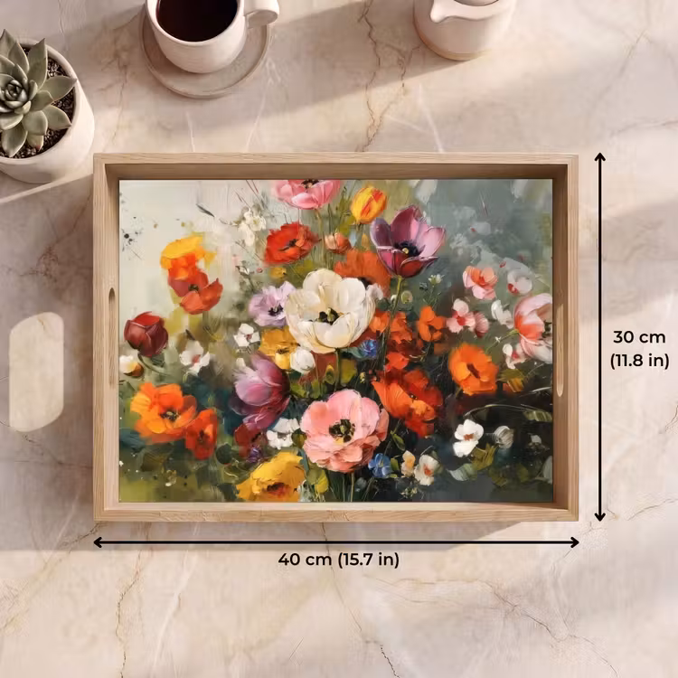 Tray - Cheerful bouquet - Dynamic - Subtle splashes of color — 7