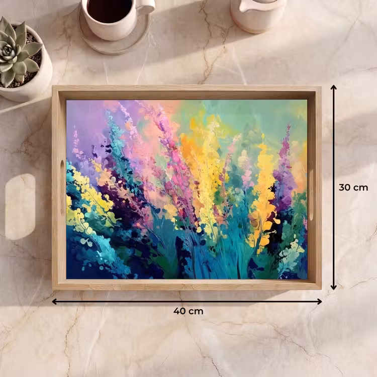 Tray - Dreamy - elongated flowers — 8