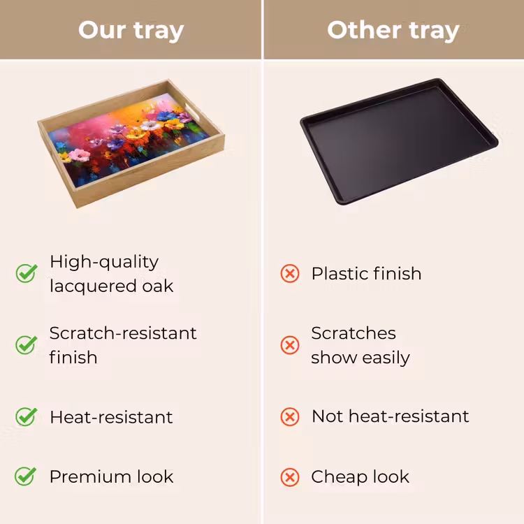 Tray - Fantasy flowers - Paint - Playful — 10