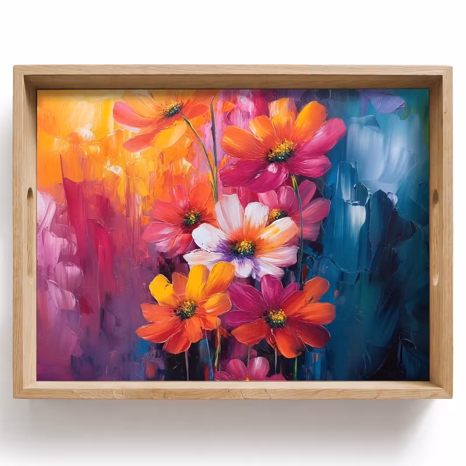 Tray - Bright flowers - Dynamic - Vibrant — 1