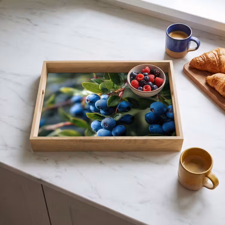 Tray - Blueberries - Dewdrops - Natural light — 3