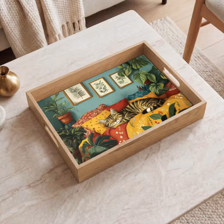 Tray - Cat - Plants - Green — 2