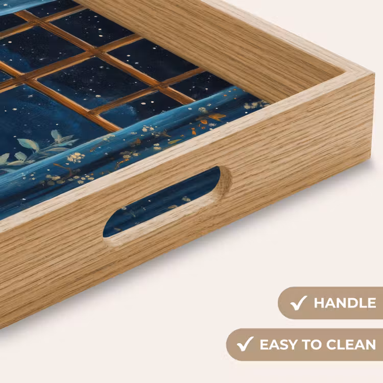 Tray - Cat - Starry Sky - Blue — 9