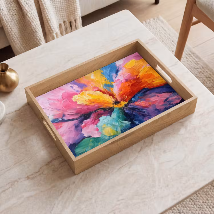 Tray - Flower explosion - Multicolored - Moving — 2