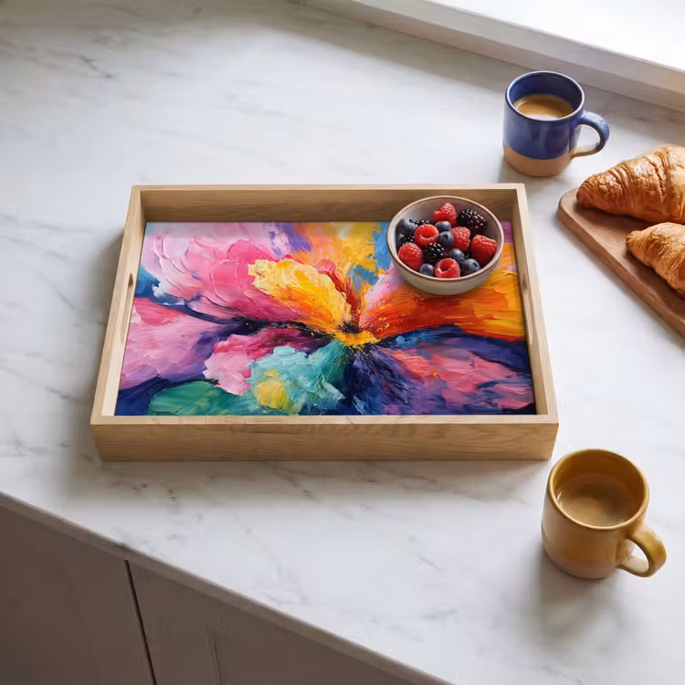 Tray - Flower explosion - Multicolored - Moving — 3