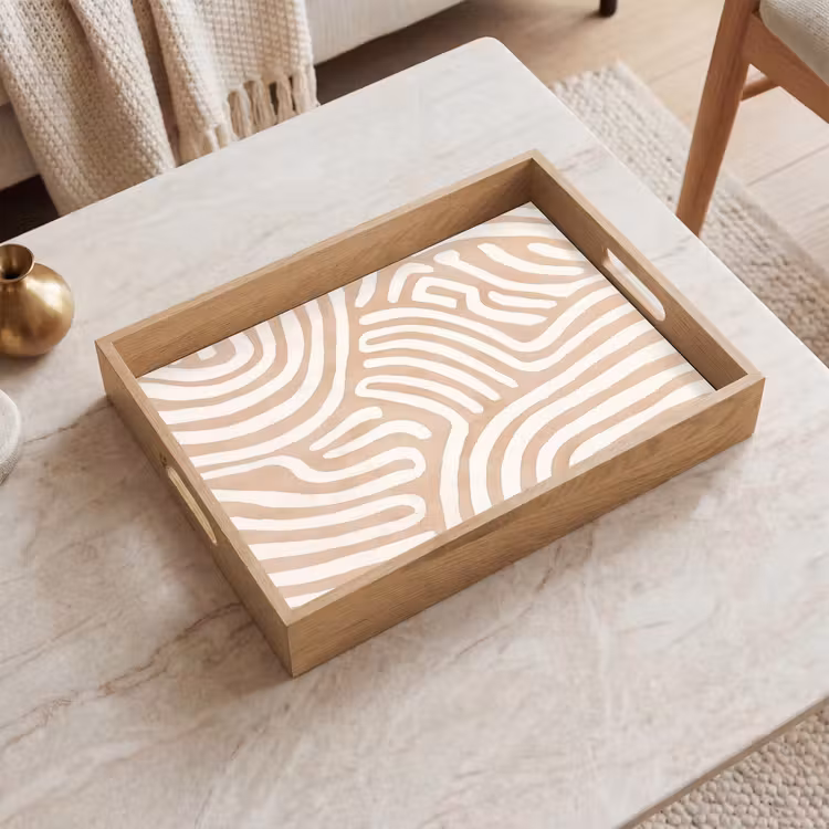 Tray - Beige - Earth pattern — 2