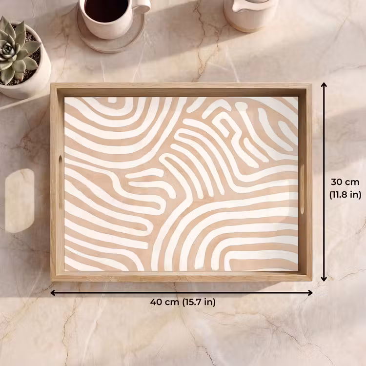 Tray - Beige - Earth pattern — 7