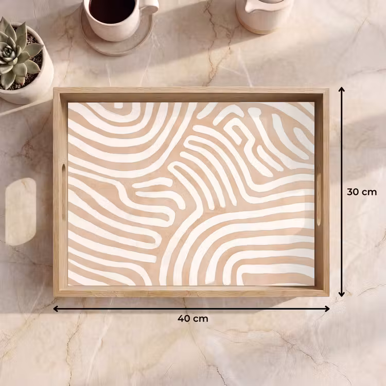 Tray - Beige - Earth pattern — 8