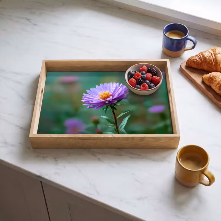 Tray - Aster - Purple - Flower - Petals — 3