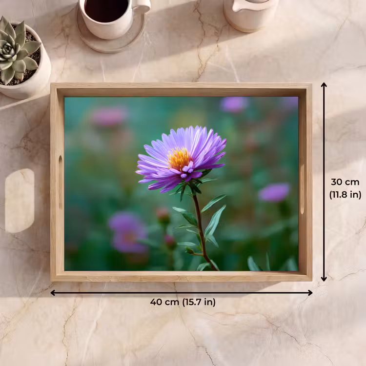 Tray - Aster - Purple - Flower - Petals — 7