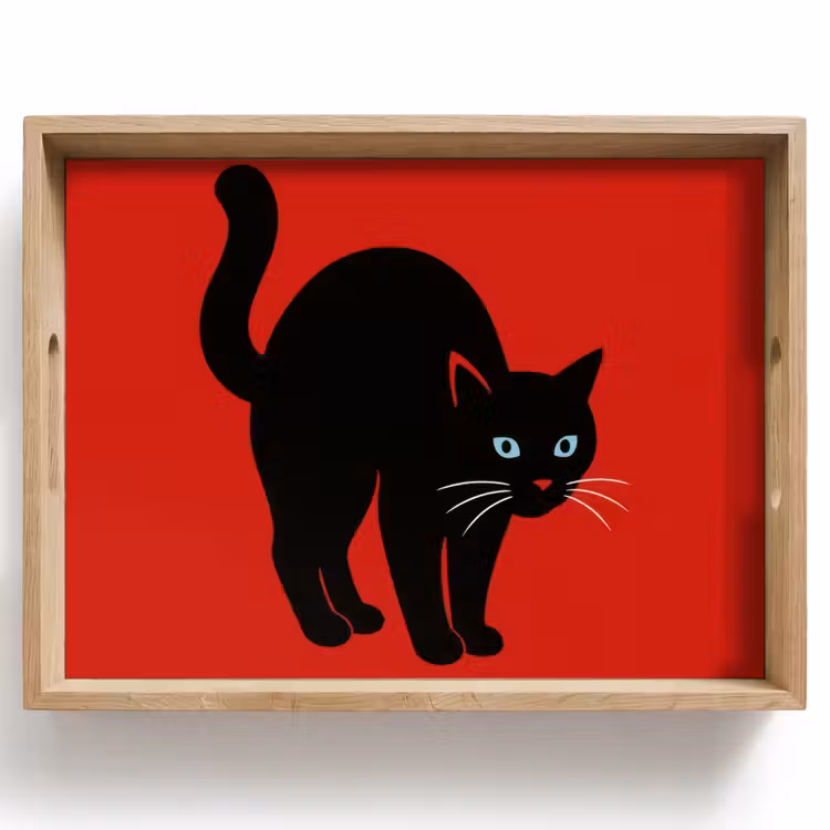 Tray - Cat - Black - Tail — 1