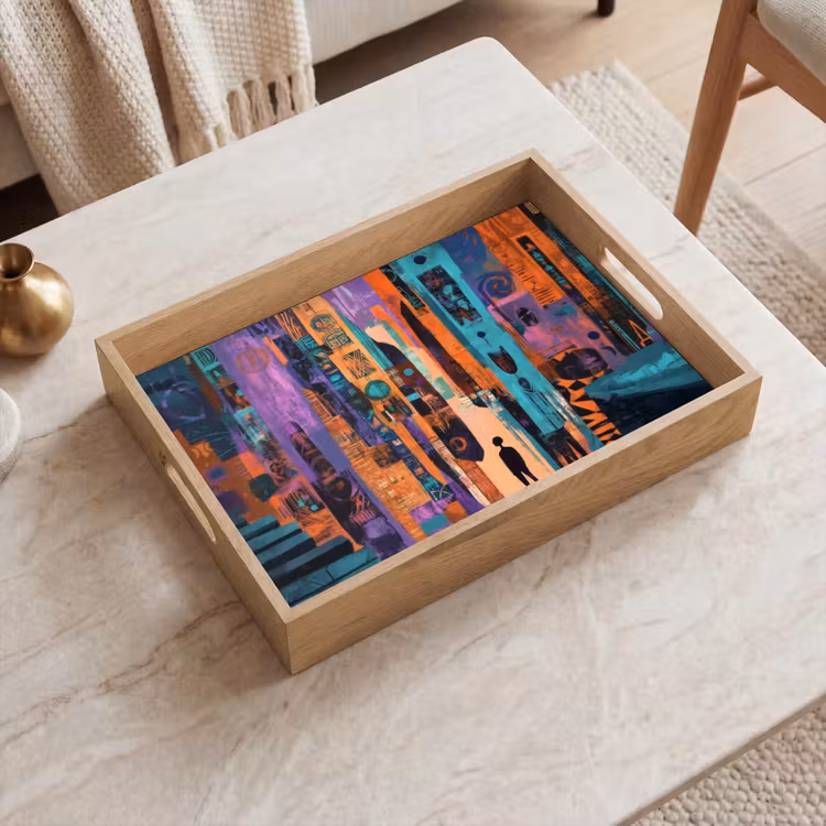 Tray - Abstract - Figures - Colorful — 2