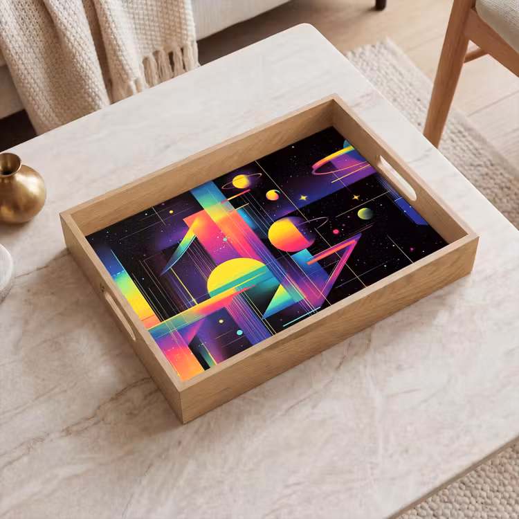 Tray - Abstract - Shapes - Colorful - Lines — 2