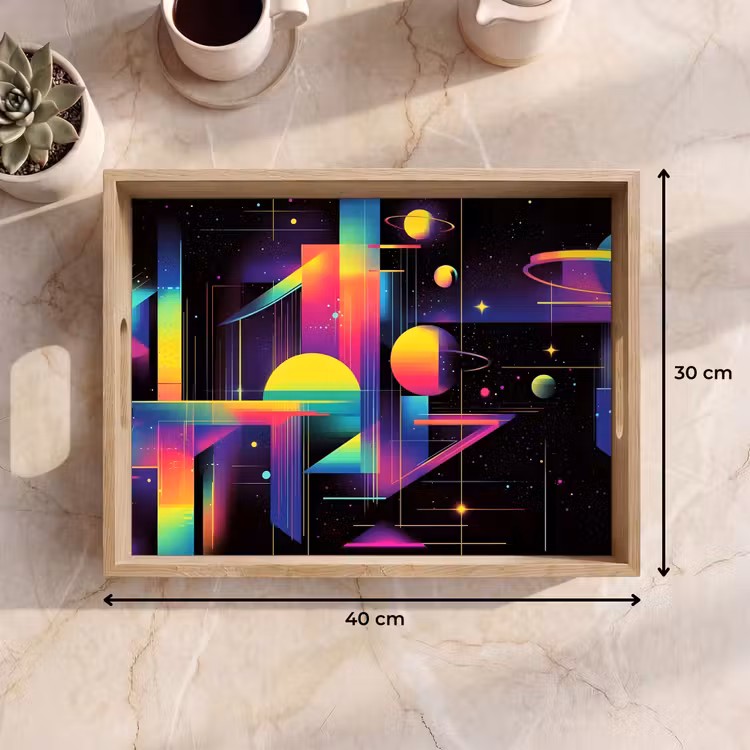 Tray - Abstract - Shapes - Colorful - Lines — 8