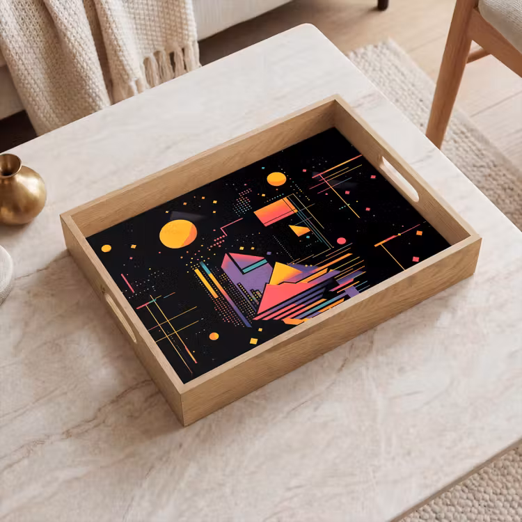 Tray - Abstract - Shapes - Lines - Colorful — 2