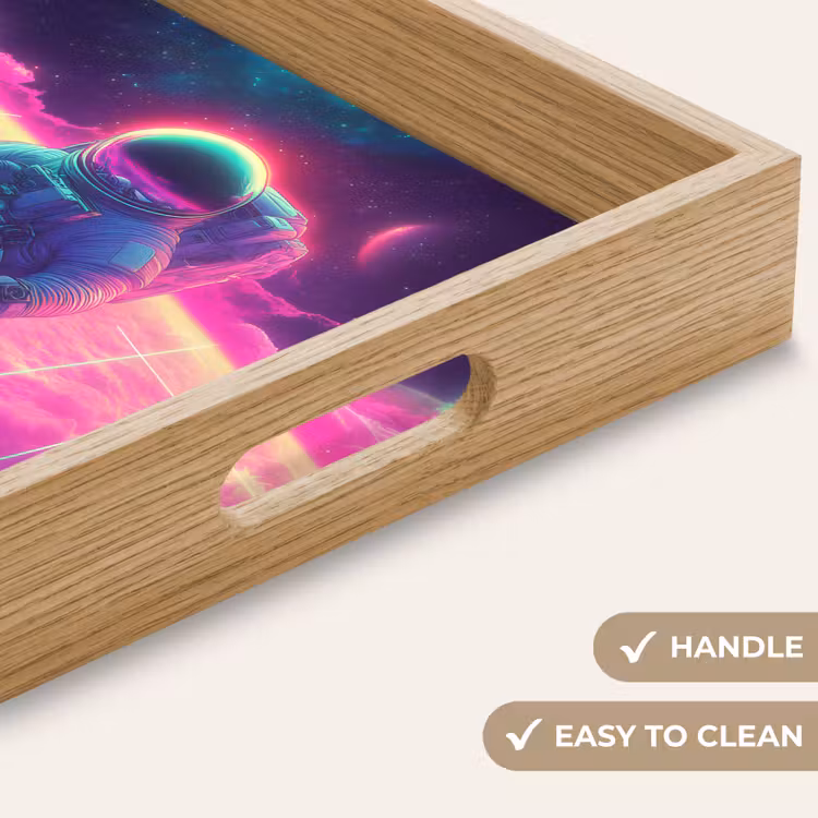 Tray - Astronaut - Neon - Pink - Clouds — 9