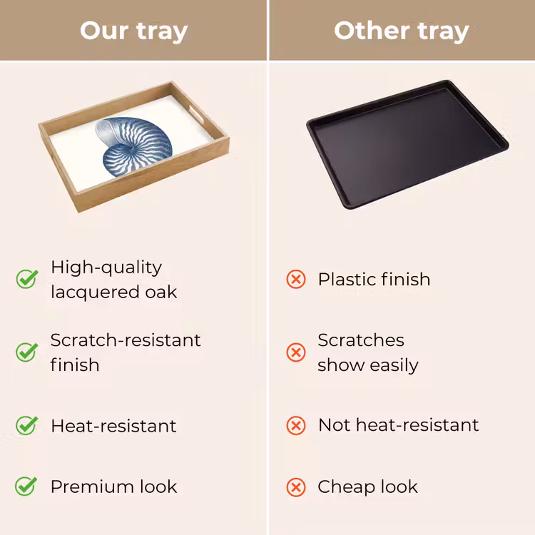 Tray - Blue - Shell - Spiral — 10