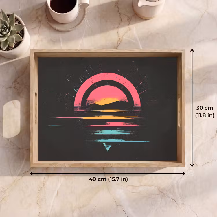 Tray - Circle - Abstract - Pink — 7