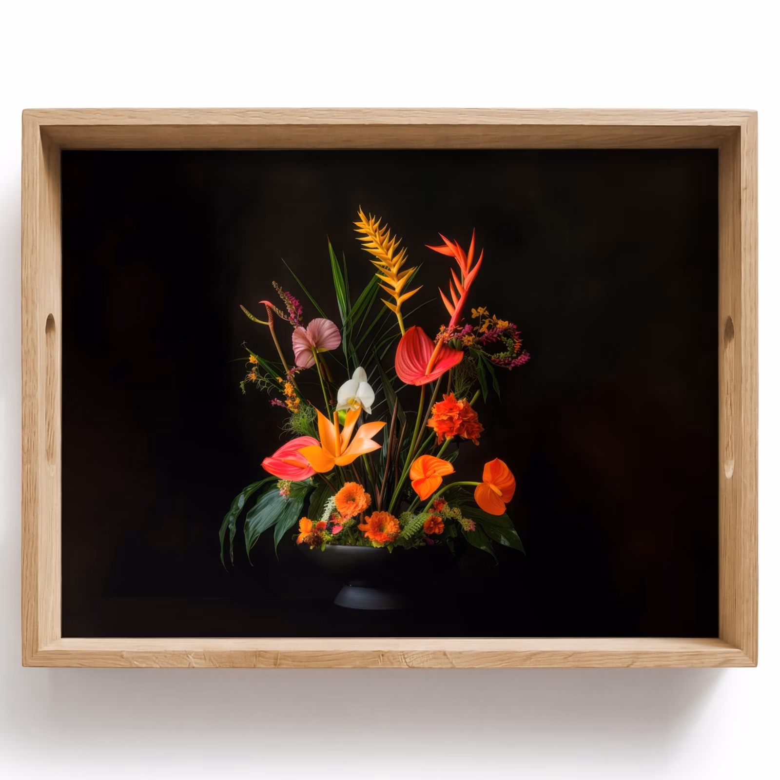 Tray - Bowl - Bouquet - Flowers — 1