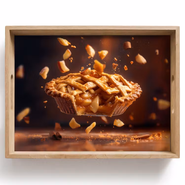 Tray - Apple - Pie - Hot - Food — 1
