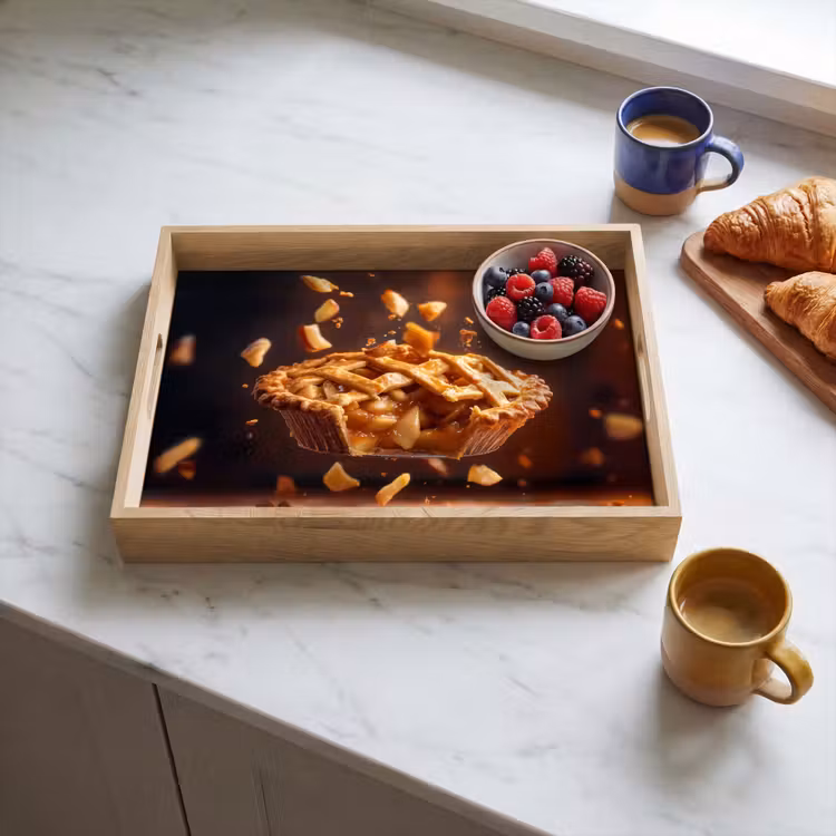 Tray - Apple - Pie - Hot - Food — 3