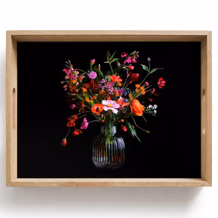 Tray - Bouquet - Field Flowers - Vase — 1